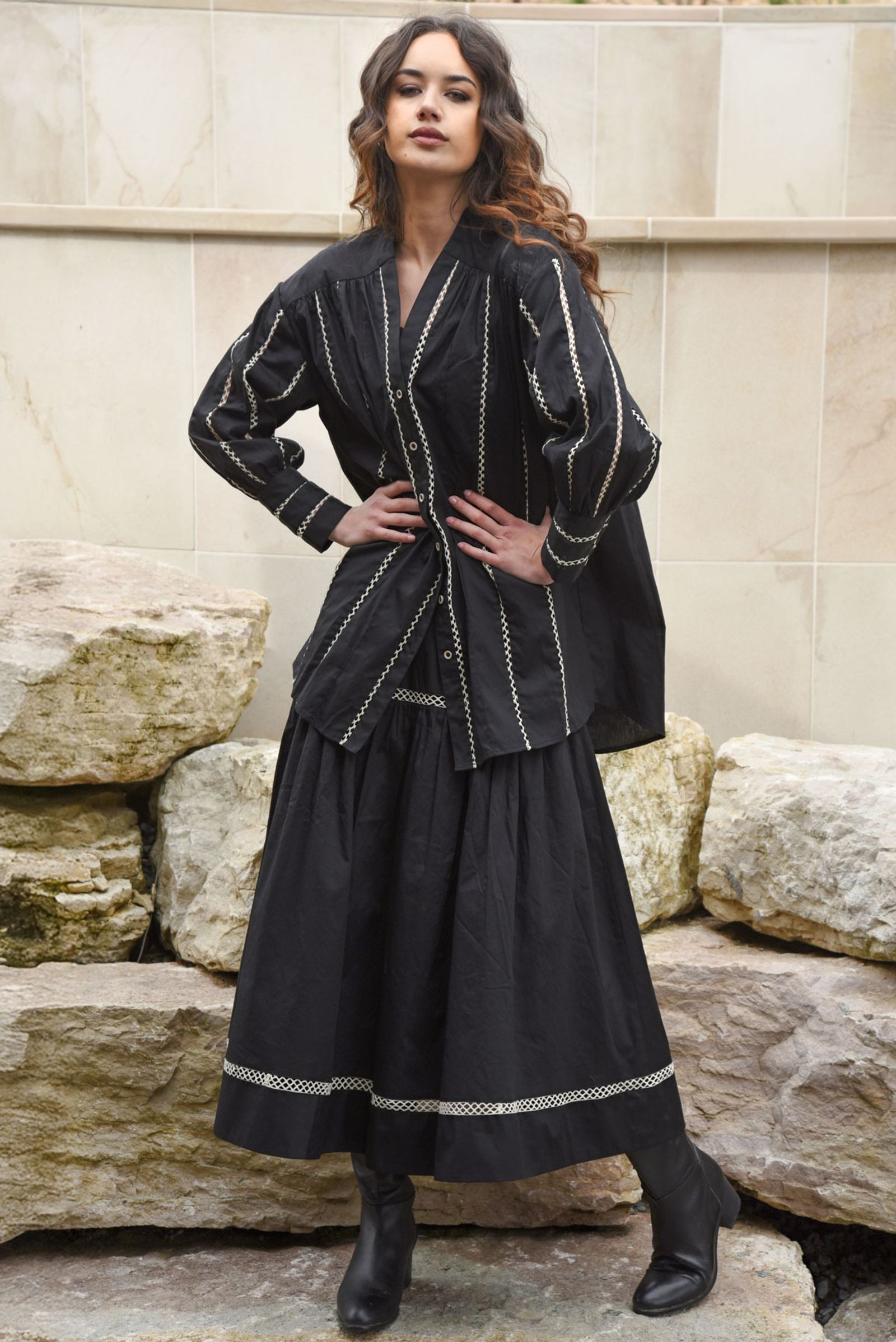 									STOP THE PRESS top
								, 			NEW HORIZONS skirt
			