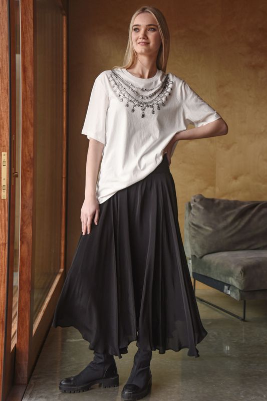 									SHIMMER SHOW TOP
								, 			TWIRL SEEKER SKIRT
			