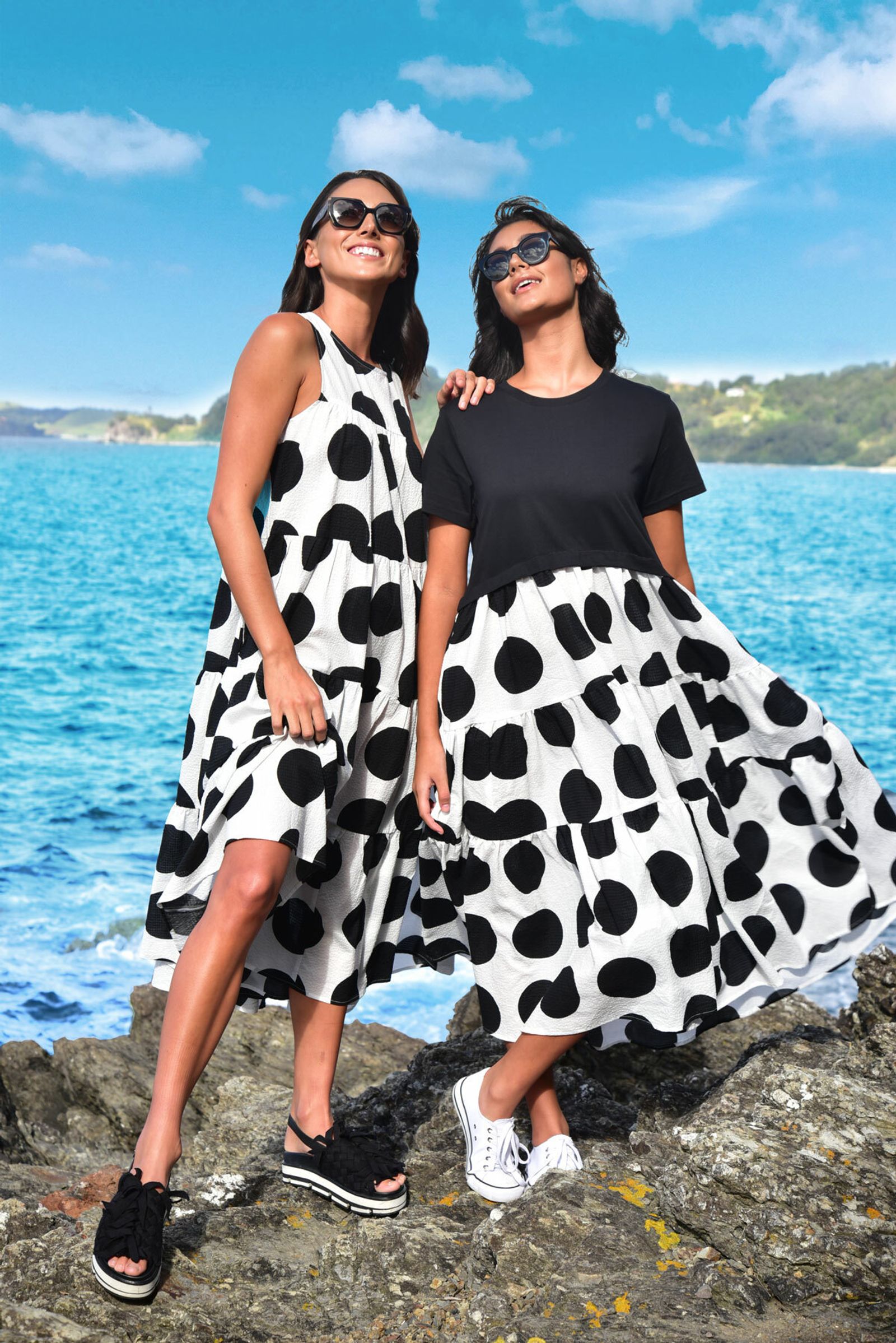 DON'T STOP THE SPOTS DRESS
								, 			TAKE A TWIRL DRESS