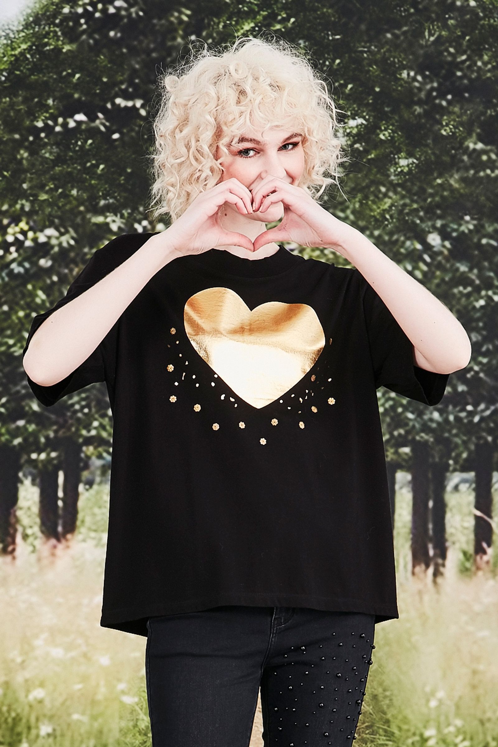 MY GOLD HEART TOP