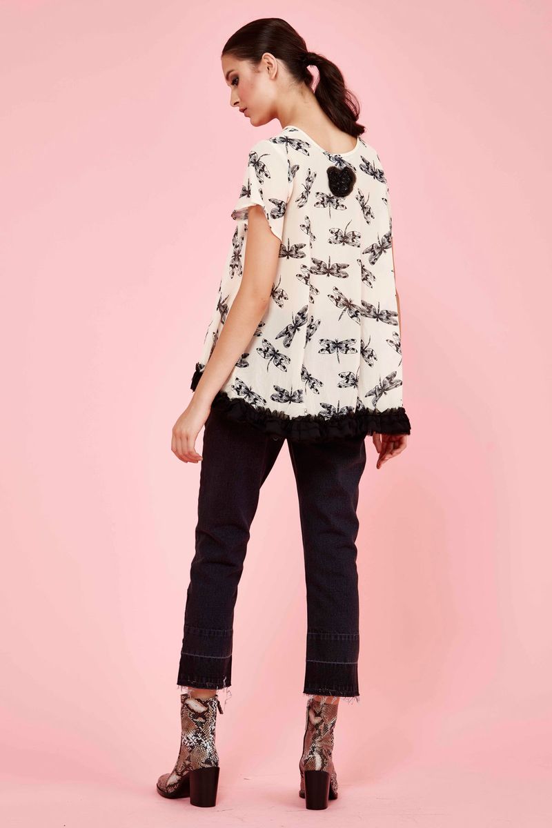 RUFFLE OF LOVE TOP
								, 			FLOWER POWER JEAN