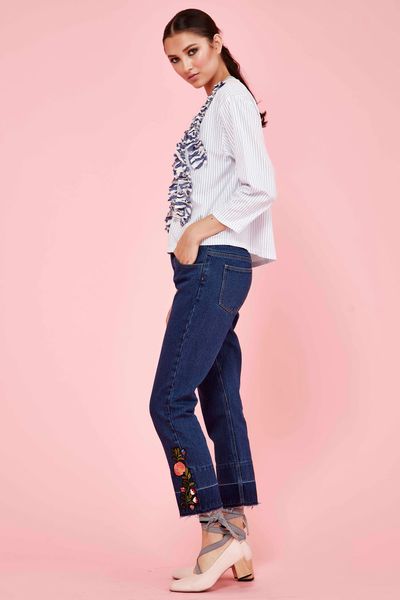 STRIPE LIFE TOP
								, 			FLOWER POWER JEAN