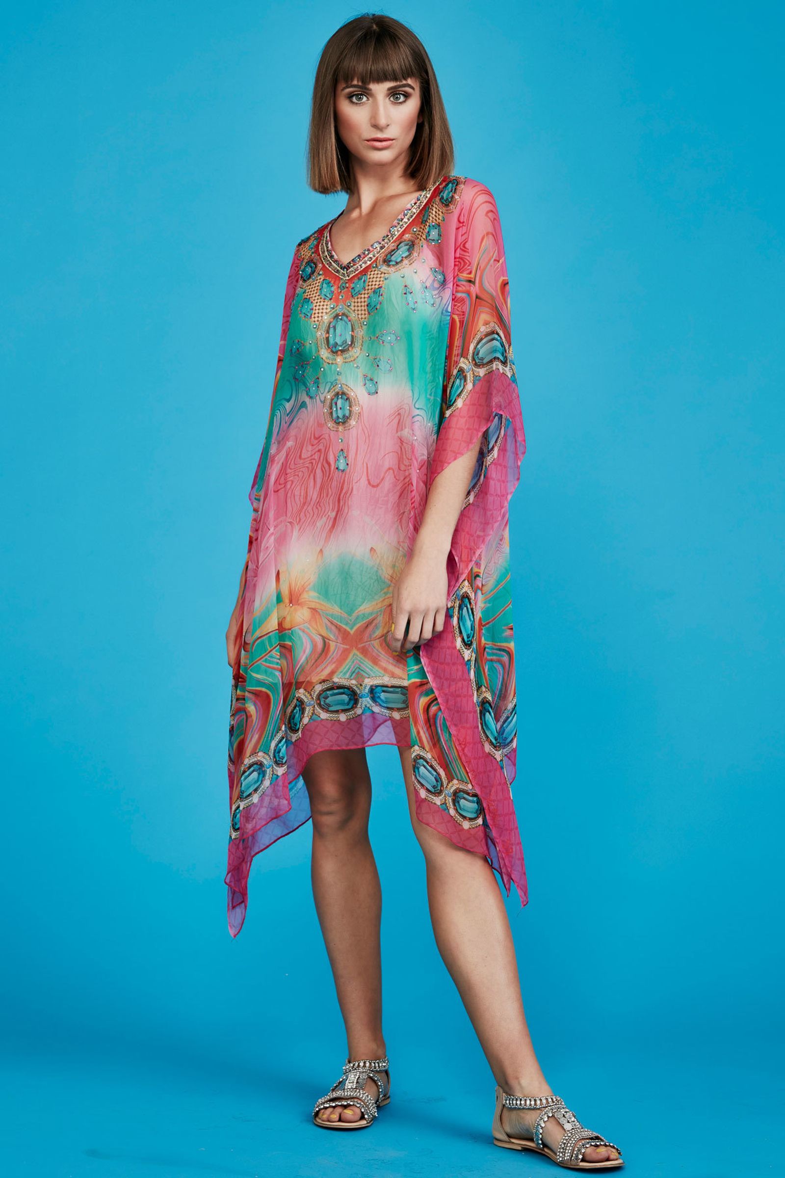 PRETTY IN PINK KAFTAN