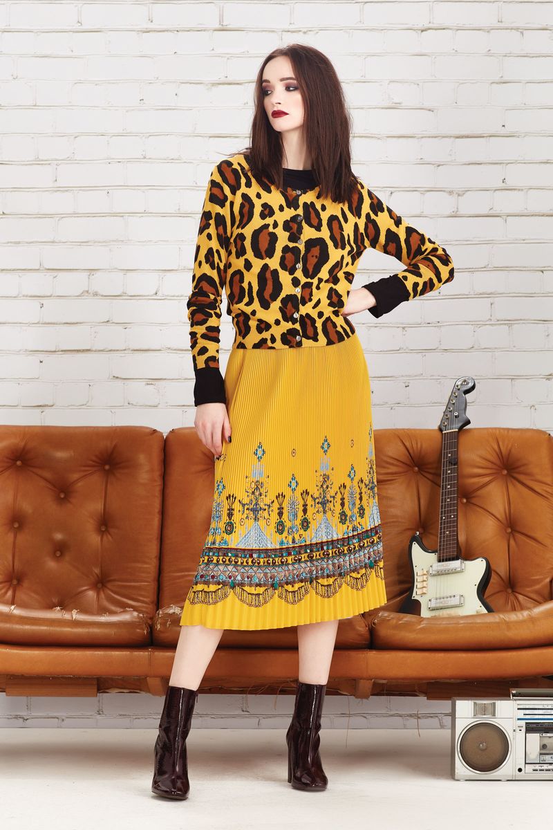 SUCH A CHEETAH CARDI
								, 			PARTY LINE SKIRT