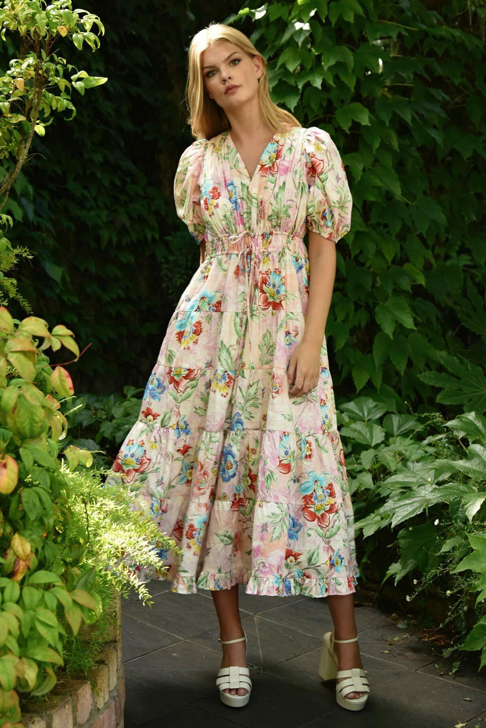 RUCHE AROUND DRESS