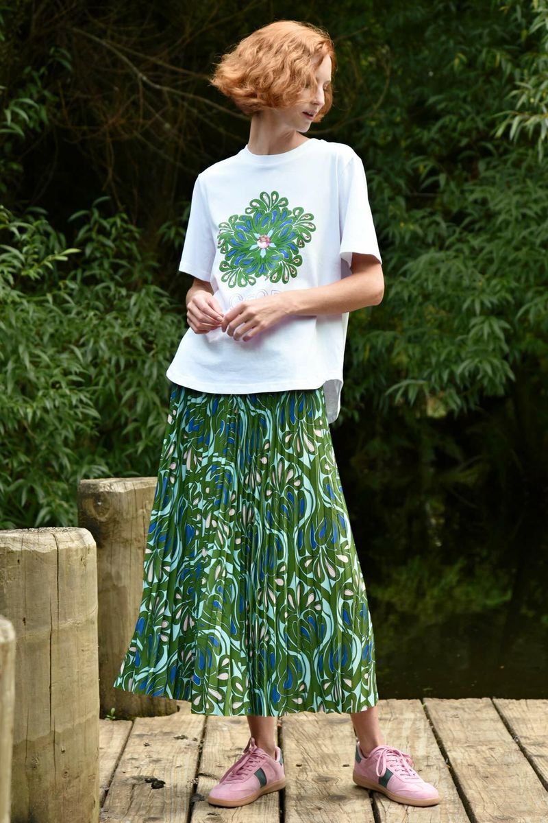 SKIPPED A PLEAT SKIRT
								, 			YOU'RE A GEM T-SHIRT
