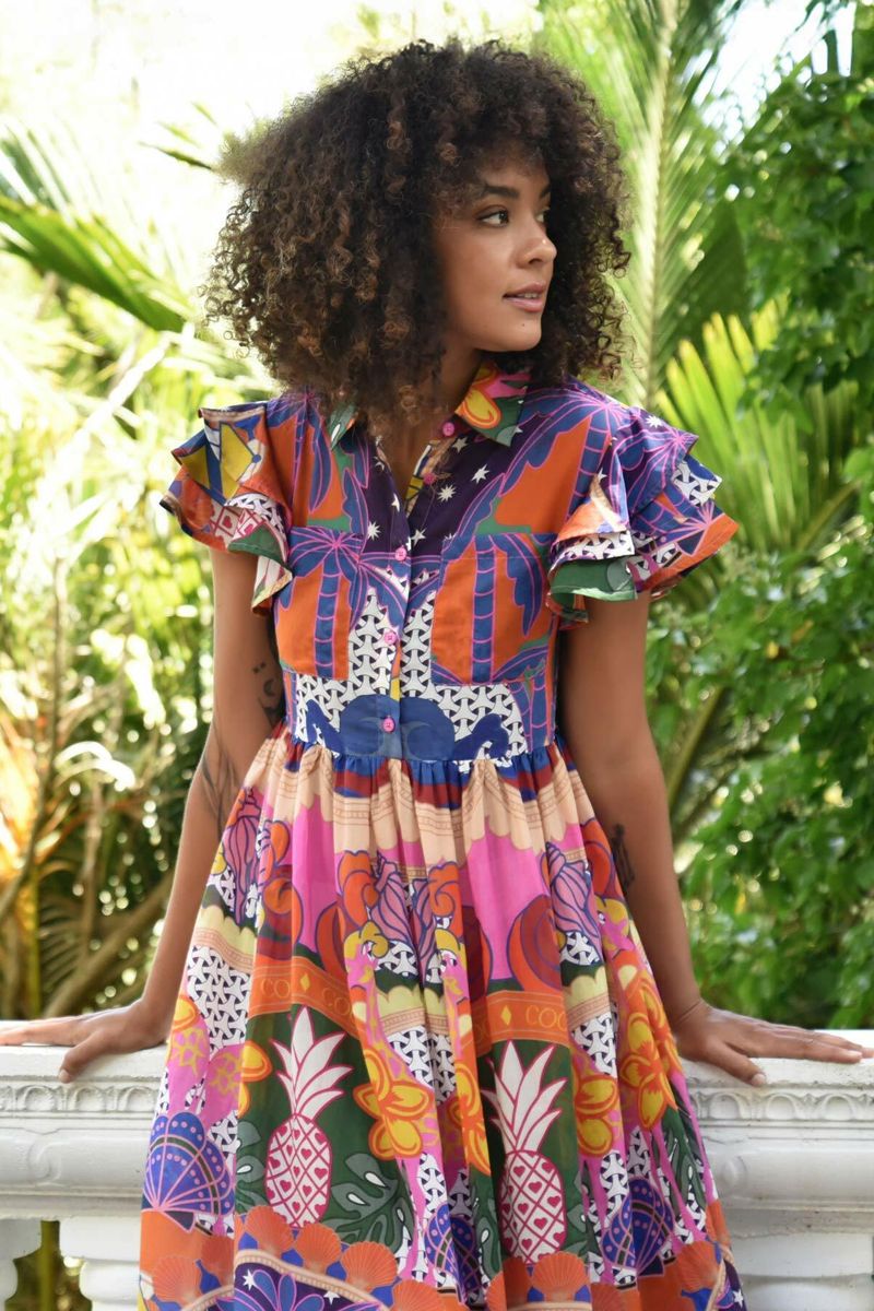 FLUTE THROUGH DRESS