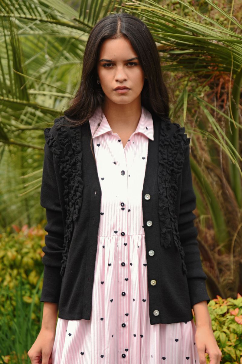 									FRILLUXE CARDIGAN
								, 			FOLLOW YOUR HEART DRESS
			
