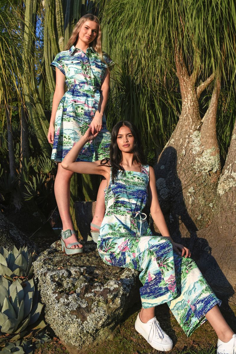 CARGO-ON DRESS
								, 			BEACH PLEASE PANTSUIT