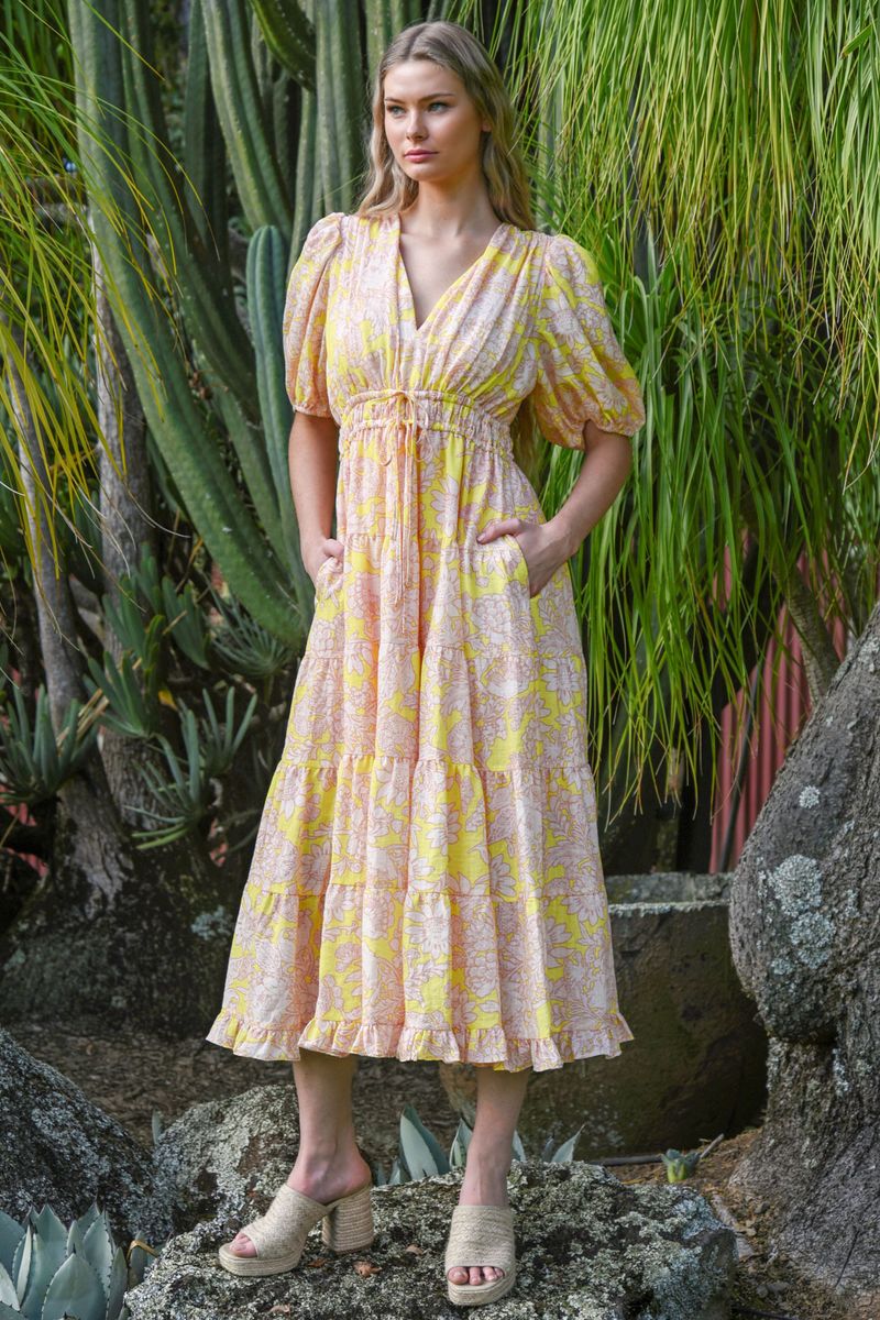 RUCHE AROUND DRESS