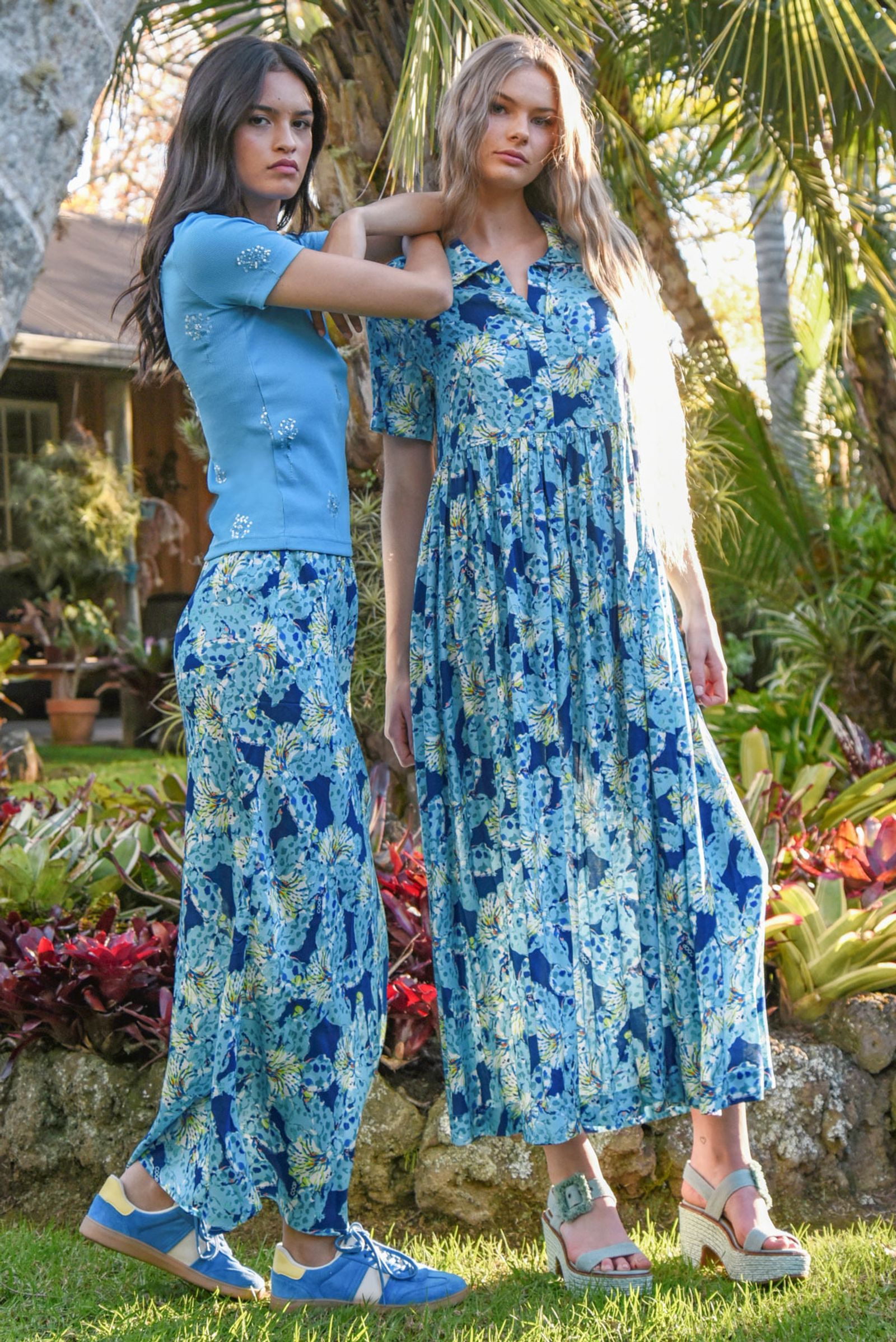 BIAS THE WAY SKIRT
								, 			PRETTY IN PRINT DRESS