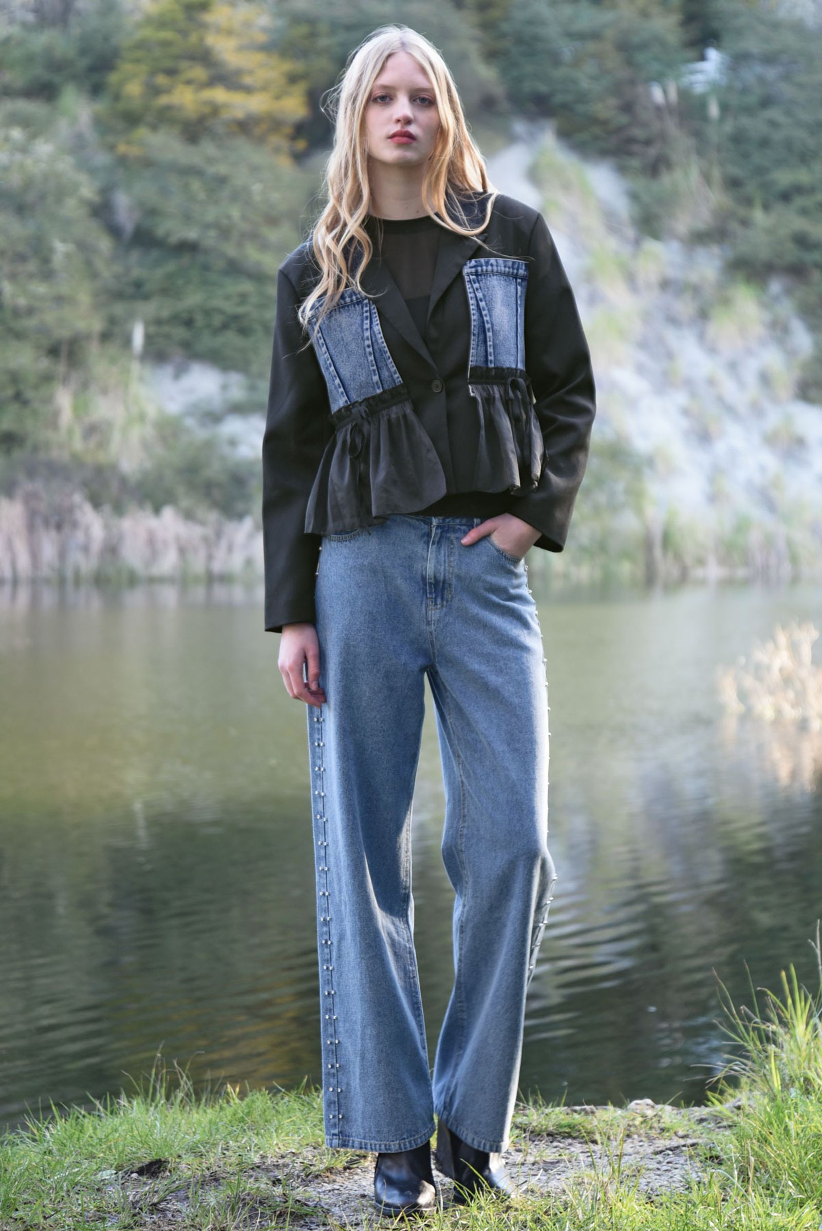 									DENIM NOIR JACKET
								, 			DIAMONDS IN THE DENIM JEAN
			