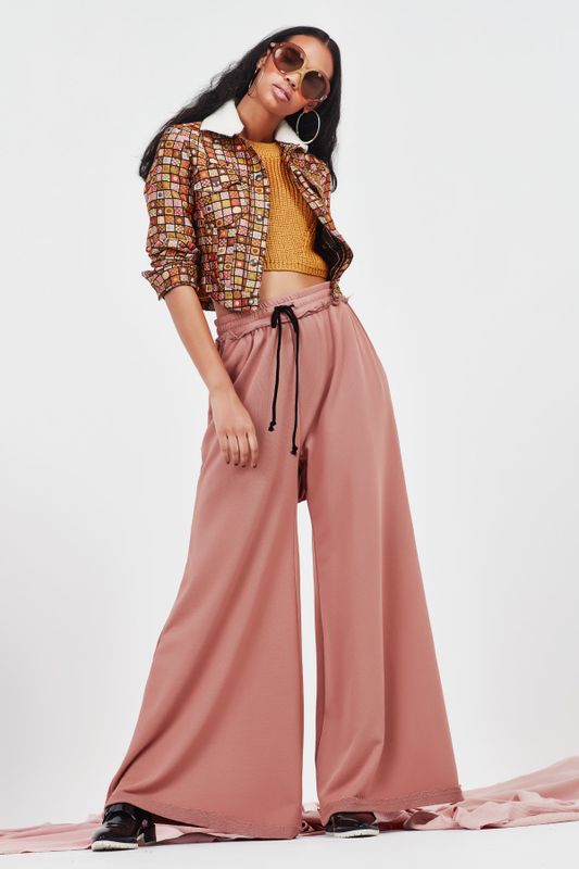 WOOL SMITH JACKET
								, 			CROP TO IT TOP
								, 			DEPARTURE LOUNGE PANTS