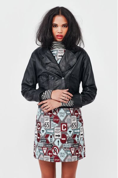 LEATHER FRONTS
								, 			MOD SQUAD DRESS