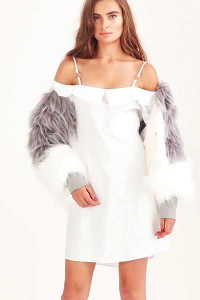 FUR-REAL JACKET
								, 			YOU FORGOT YOUR RING RING DRESS