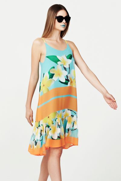 FULL OF FRANGIPANI 'WAVE ALOT' DRESS