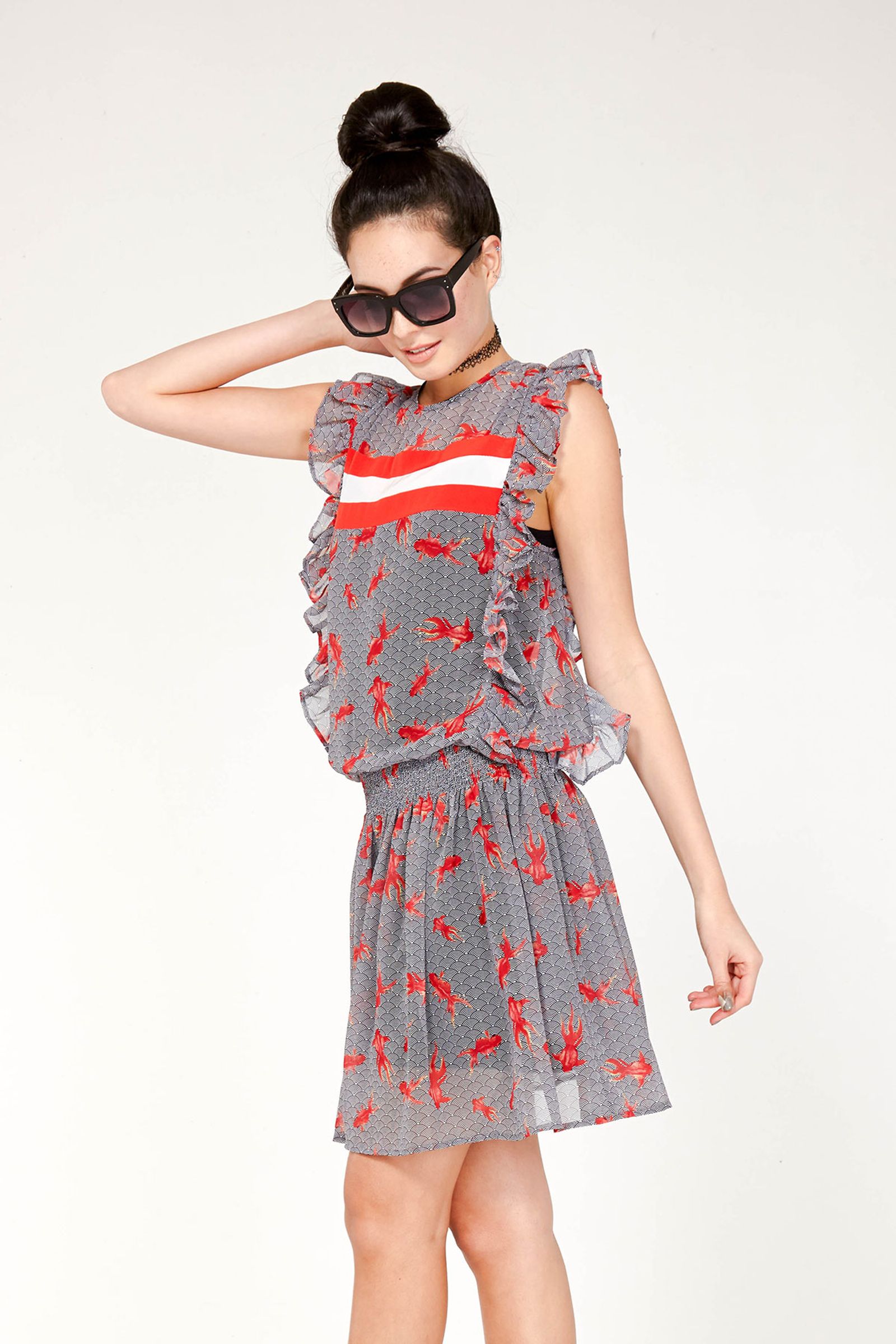 DREAMY SASHIMI 'FRILL TO THE GILLS' DRESS