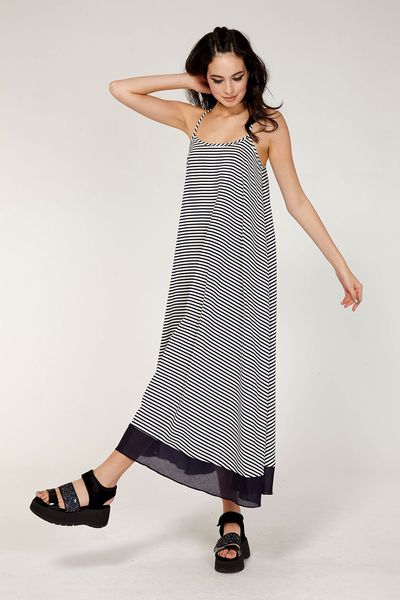 STRIPE FOR THE PICKING 'LOVE YOU LONG TIME' DRESS