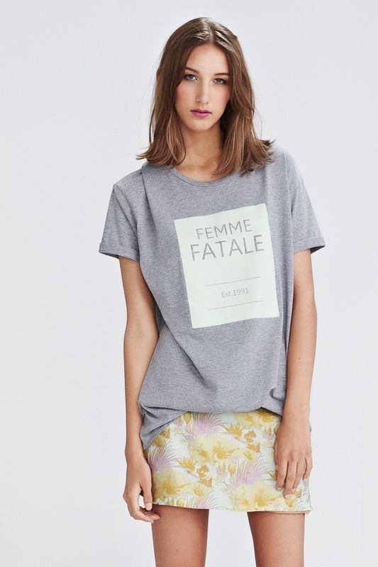 COTTON DRAWER 'FEMME FATALE' TSHIRT
								, 			SHANGHAI SPICE 'TOKYO DRIFT' SKIRT