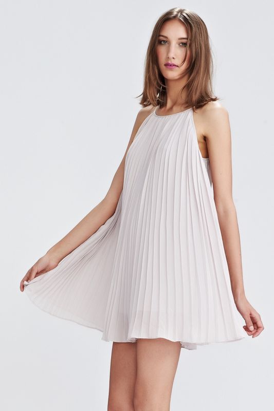 NUDE AWAKENING 'PLEATS AND LIARS' DRESS