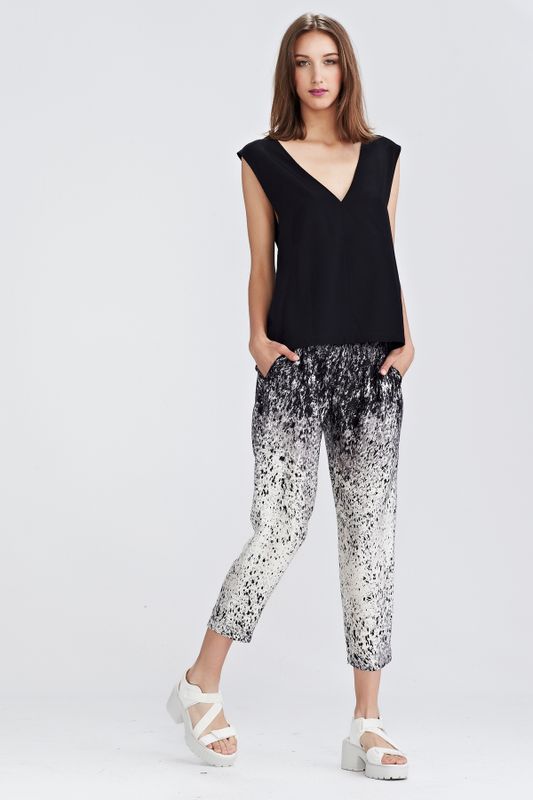 FORTUNE COOKIE 'MELTDOWN' TOP
								, 			MOTLEY CREW 'SHAKE A LEG' PANT