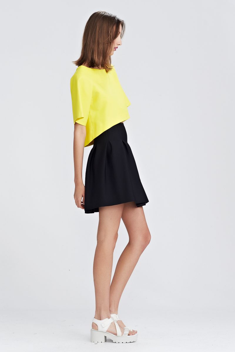 PRIMARY COLOURS 'LOVELY BONES' TOP
								, 			FILM NOIR 'FETISH FLUTED SKIRT' SKIRT