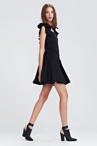 FILM NOIR 'DOUBLE SHOT' DRESS