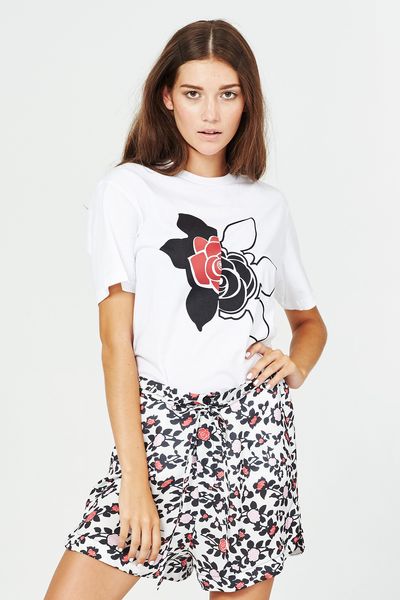 THORN TO BE WILD 'HANSEL AND PETAL' TSHIRT
								, 			HEAVY PETAL 'BALL IS IN YOUR SHORT' SHORTS