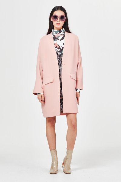 MAKE ME BLUSH 'ROW YOUR COAT' COAT
								, 			SNAPPER OF FACT 'FISHED & SHOUT' DRESS
