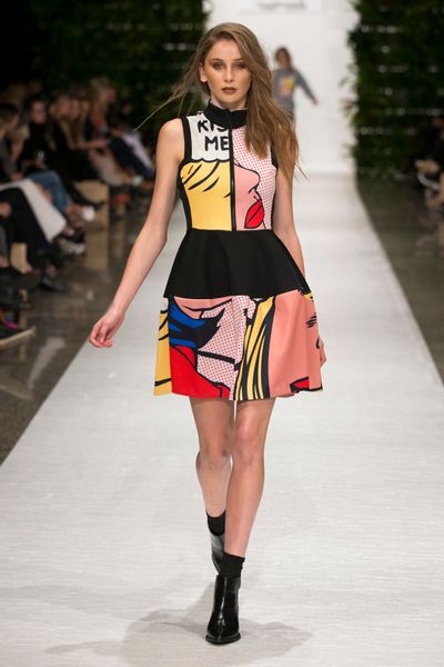 THINGS FALL POP ART 'OUT OF SPORTS' DRESS