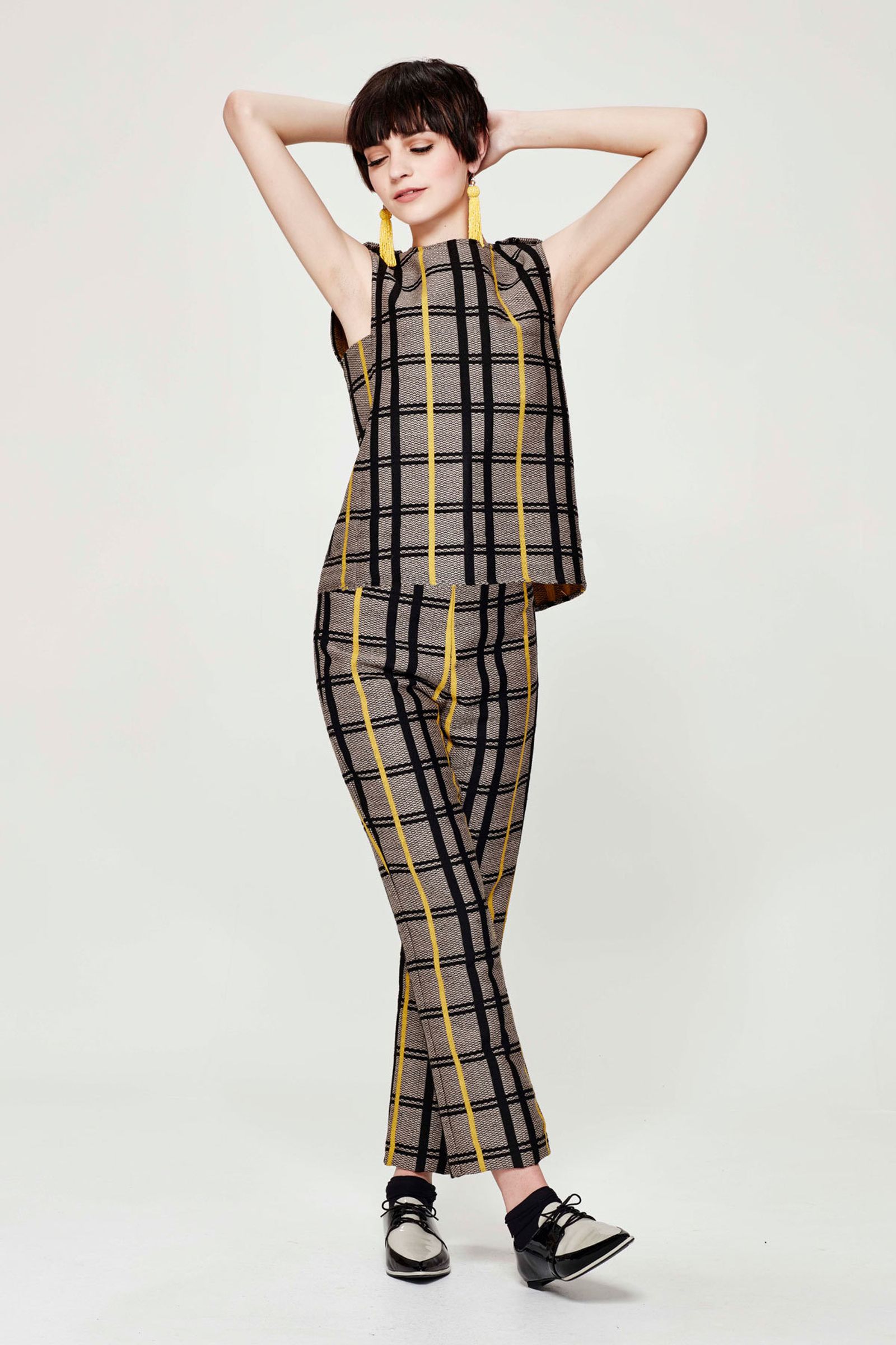 FOREVER PLAID 'TOP OF THE WORLD' TOP
								, 			FOREVER PLAID 'WALK TO ME' PANT