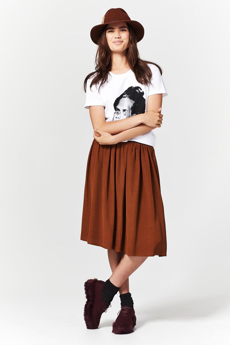 CO-COTTON 'BEADY EYE' TSHIRT
								, 			ROYAL NOISE 'MIDNIGHT IN PARIS' SKIRT