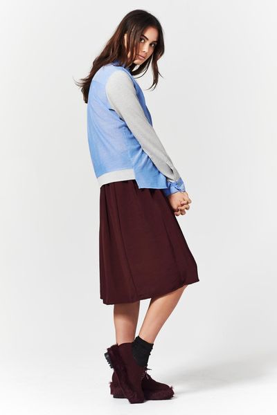 BLUE STEELE 'STOP SHIRTING AROUND' SHIRT
								, 			ROYAL NOISE 'MIDNIGHT IN PARIS' SKIRT