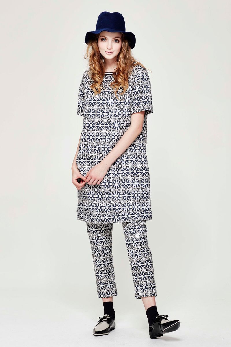 NOT NOW I'M TILED 'FROM MOROCCO WITH LOVE' DRESS
								, 			NOT NOW I'M TILED 'TRIANGLE TROUSER' PANT