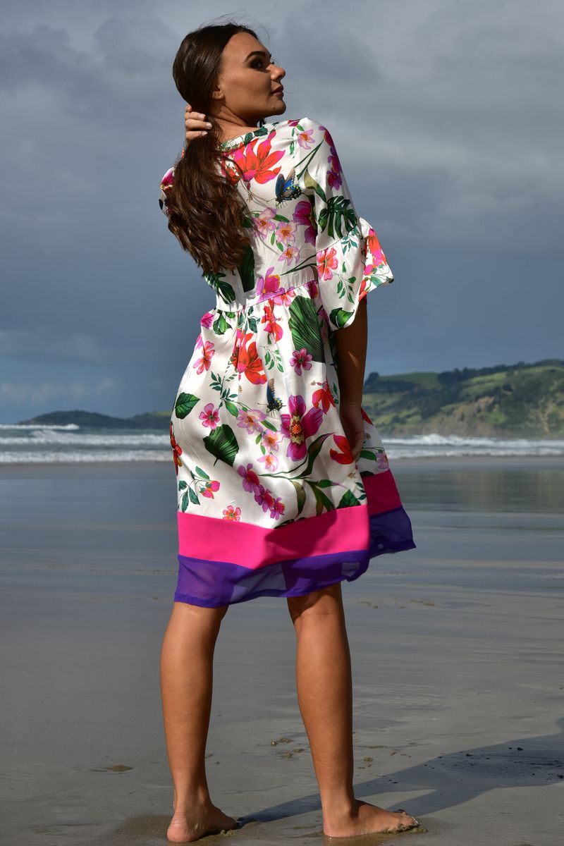 FLORAL HEMMINGWAY DRESS