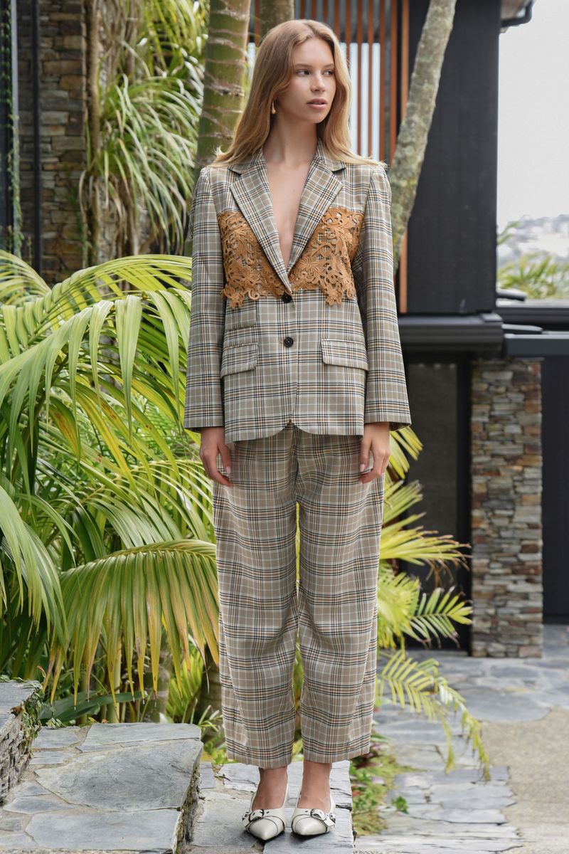 									LACE THE DAY BLAZER
								, 			OFF TRACK PANT
			