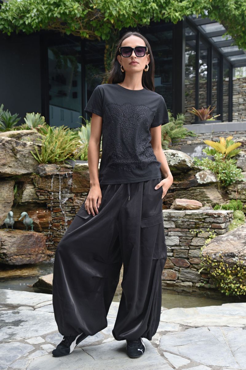 									JUST TO SAVE LACE T-SHIRT
								, 			PANT-ICIPATE IN STYLE PANT
			