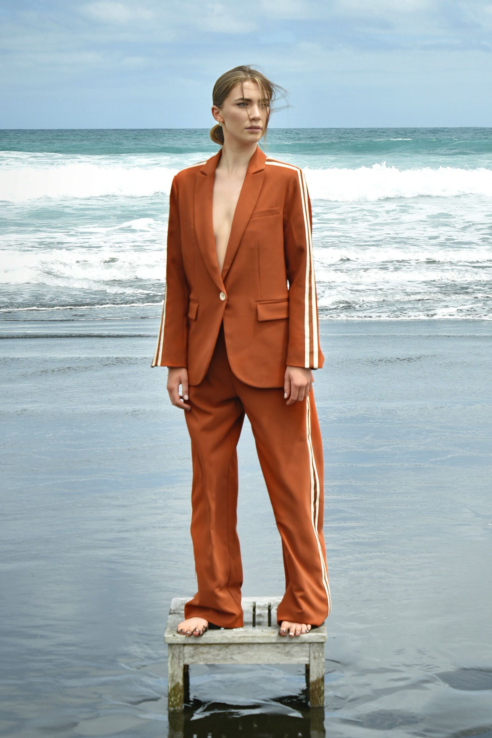 BLAZERS EDGE JACKET
								, 			A STEP IN TIME PANT