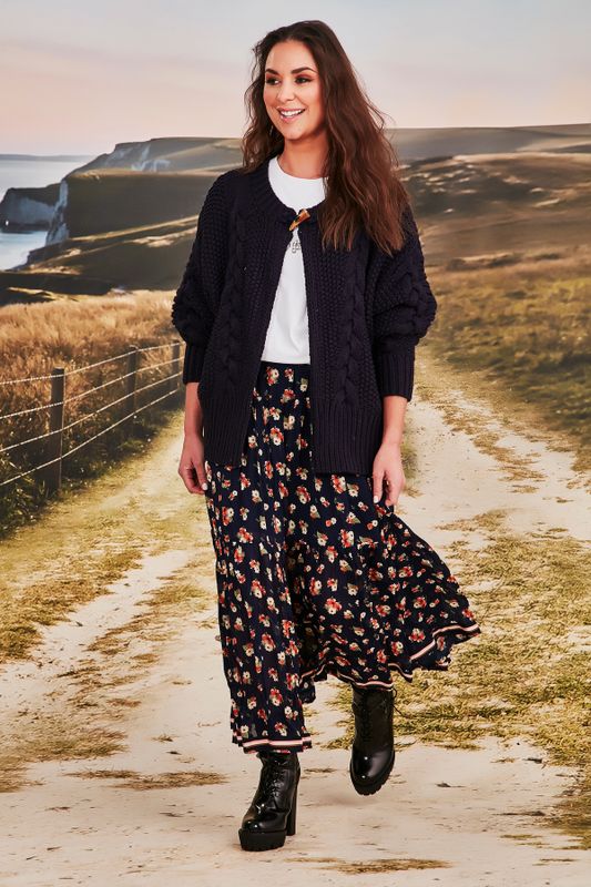 SNUGGLE IN CARDIGAN
								, 			WITHIN THE GALAXY SKIRT