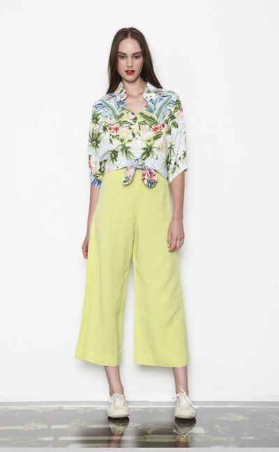 Hula Hana 'Last Resort' top
								, 			Limoncello 'Hem-Is-Flair' pant