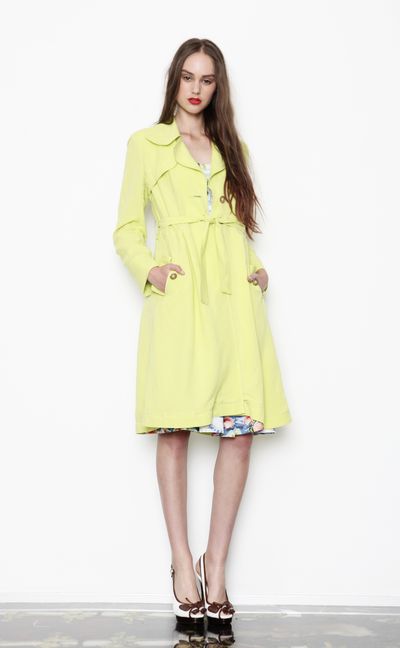 Limoncello 'Duster Rhymes' trench
								, 			Hula Hana 'Summer Breeze' dress