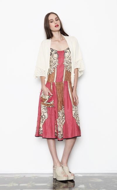 Wheaten 'Part Time Cover' top
								, 			Bali Hai 'French Batik' dress