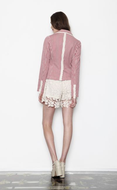 Barber Shop 'Red Line' jacket
								, 			Chantilly 'Short And Sweet' short