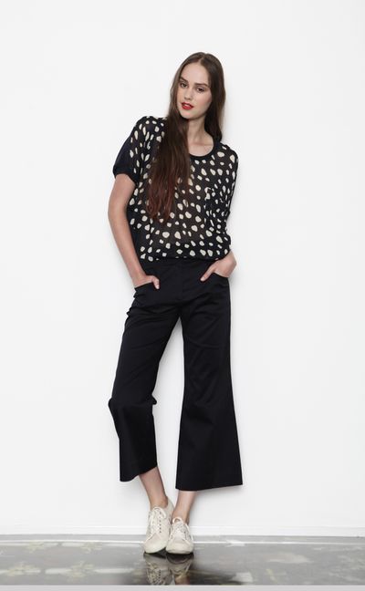 Beauty Spot 'Double Take' top
								, 			Cannes 'Crop-Picker' pant