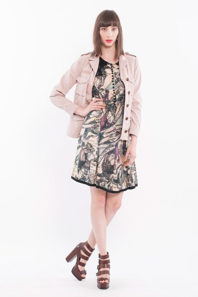 Fortune Cookie 'Basic Instinct' jacket
								, 			Zodiac Map 'Sign of the Times' dress