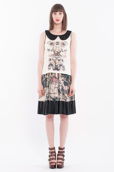 Libra 'Inner Balance' top
								, 			Zodiac Map 'Paint It Black' skirt