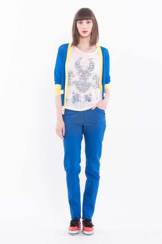 Wow Factor 'Bold & Beautiful' cardigan
								, 			Nightingale 'Fine China' top
								, 			Blue Jeans 'Norma Jean' pant