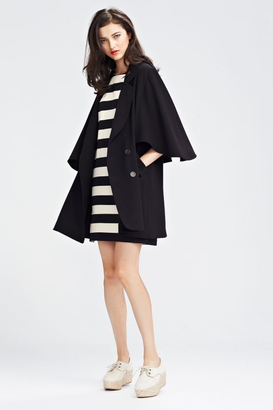 THE DARK KNIGHT 'BATMAN' COAT
								, 			IN A STRIPE LINE 'STRAIGHTEN UP' DRESS