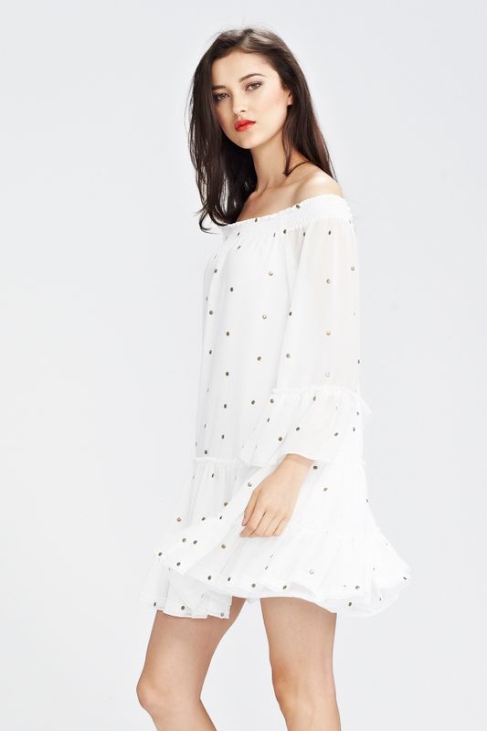 SEEING SPOTS 'RING ME ON MY MONOCHROME' DRESS