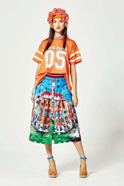 TOM & GISELE 'PAINT BY NUMBERS' TOP
								, 			CARNIVAL OF VENICE 'VENICE THE MENICE' SKIRT